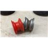 Image 6 : Assortment of 10” x 4.10/3.50-4 Utility Tires, Wheels, and Hubs for Hand Trucks and Carts