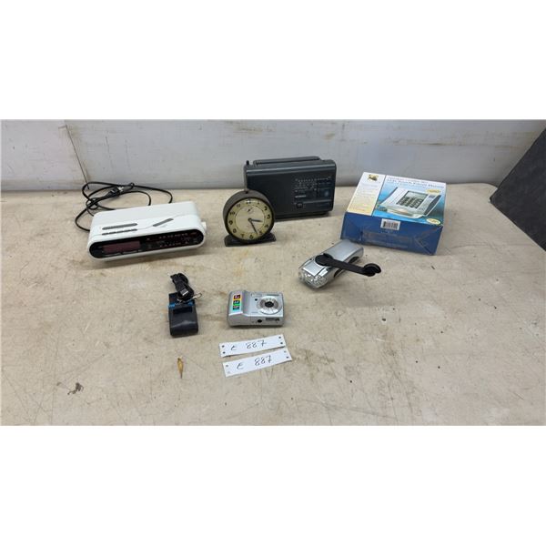 Innovage LCD Touch Panel Speaker Phone, Realistic Chronomatic 250, GE Radio, Camera, Vintage Alarm