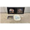 Image 1 : Framed Religious Prints, Pressed Botanical Art, and "My Home Prayer" Decorative Plaque, Largest