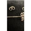 Image 10 : 0.5ct Each Heart Cut Moissanite Halo Stud Earrings, 925 Sterling Silver, White Gold Overlay