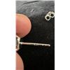 Image 9 : 0.5ct Each Heart Cut Moissanite Halo Stud Earrings, 925 Sterling Silver, White Gold Overlay