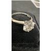Image 3 : 925S 2.0ct Moissanite Solitaire Ring, Size 7, 925 Sterling Silver with White Gold Overlay, D-VVS1