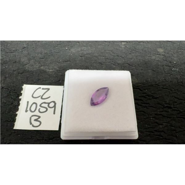 2.1ct Natural Royal Amethyst, Untreated, Marquise Cut, 6.6mm x 13.6mm