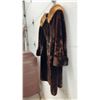 Image 2 : Vintage Hurtig Furriers Ltd. Dark Brown Mouton Fur Coat with Fur Style Collar, Sz M-L