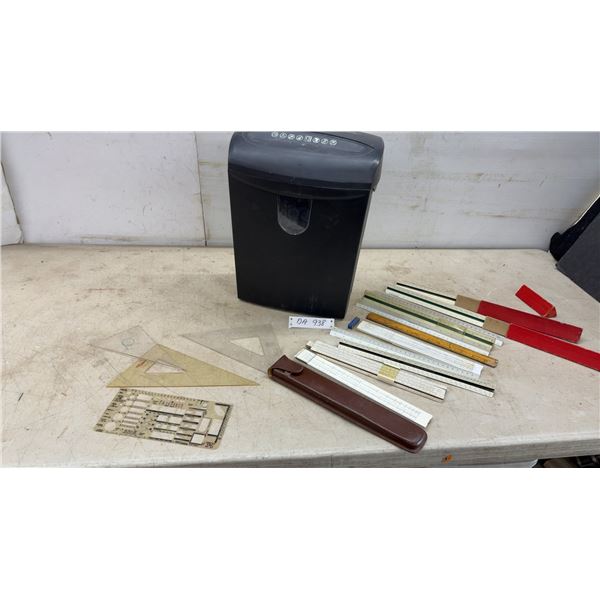 Omnitech OT-NXC12BFA Paper Shredder, Rulers, Slide Rule, Set Squares