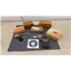 Image 1 : Vintage Atomizer, Canon PowerShot A800 10.0MP Digital Camera With Case, Cable, Disk, Wooden Boxes