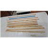 Image 1 : 10 Assorted Advertising yardstick Rulers: C.T. Loewen and Sons, Sherwin-Williams, S.S. Kresge Co.