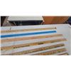 Image 3 : 10 Assorted Advertising yardstick Rulers: C.T. Loewen and Sons, Sherwin-Williams, S.S. Kresge Co.