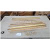 Image 1 : 10 Vintage Advertising yardstick Rulers: John Deere, Paramount, B-H Paints, Wheaton, Dumont