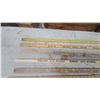 Image 2 : 10 Vintage Advertising yardstick Rulers: John Deere, Paramount, B-H Paints, Wheaton, Dumont