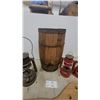 Image 2 : Vintage Nail Keg, 3 Kerosene Lanterns (No Glass), and Wood Sock Stretchers