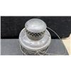 Image 2 : Vintage CNR Canadian National Railway Oil Lantern with Clear Glass Globe and Wire Cage
