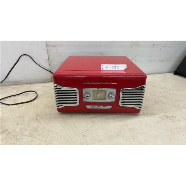 TEAC SL-A100 Retro Compact Hi-Fi Stereo System with Turntable and AM/FM Radio