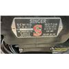 Image 5 : Singer Electric Sewing Machine, Model BAJ3-8, circa 1950, with Portable Carrying Case