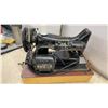 Image 6 : Singer Electric Sewing Machine, Model BAJ3-8, circa 1950, with Portable Carrying Case