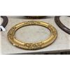 Image 2 : Four Antique Oval Picture Frames, Fluted Wood, Ornate Gilt Gesso and 1 with Convex Glass, 19 × 25”