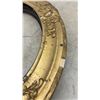 Image 6 : Four Antique Oval Picture Frames, Fluted Wood, Ornate Gilt Gesso and 1 with Convex Glass, 19 × 25”