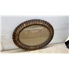 Image 7 : Four Antique Oval Picture Frames, Fluted Wood, Ornate Gilt Gesso and 1 with Convex Glass, 19 × 25”