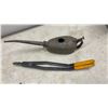Image 4 : Vintage Bee Smoker with Bellows, Assorted Blacksmith Tools, Oil Can