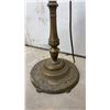 Image 6 : Pair of Vintage Torchiere Floor Lamps With Cast Metal Bases and Slag Glass Accent, circa 1920s-1950