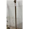 Image 7 : Pair of Vintage Torchiere Floor Lamps With Cast Metal Bases and Slag Glass Accent, circa 1920s-1950