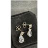 Image 5 : Platinum Plated 2.0CT Each Pear Cut Simulated Diamond Dangle Earrings