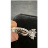 Image 6 : 925S 1.0ct Simulated Diamond Twist Ring, Sterling Silver with White Gold Overlay