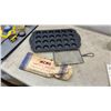 Image 2 : Vintage Kitchenware Lot: Knives, Wilton Mini Muffin Pan, Knives, Egg Beater, Acme Safety Grater