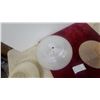 Image 3 : 4 Antique Glass Light Shades and Assorted Glass Light Fixtures