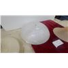 Image 4 : 4 Antique Glass Light Shades and Assorted Glass Light Fixtures