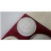 Image 4 : 6 Assorted Glass and Metal Ceiling Light Fixtures and Shades