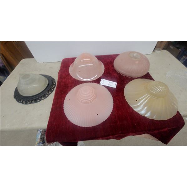 Assorted Art Deco Glass Light Shades
