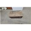 Image 2 : Antique Wood and Metal Trunk with Latch and Handles 18”×36”×20”
