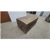 Image 3 : Antique Wood and Metal Trunk with Latch and Handles 18”×36”×20”