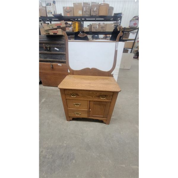 Washstand with towel rack 50”×30”×18”