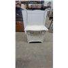 Image 1 : White Painted wash stand and 2 Drawers, 2 Cabinet Doors 46”×29”×17”