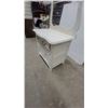 Image 6 : White Painted wash stand and 2 Drawers, 2 Cabinet Doors 46”×29”×17”