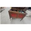 Image 7 : Empire Phonograph and Record Player with Crank, and Record Storage 34”×36”×24” oak