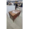 Image 8 : Empire Phonograph and Record Player with Crank, and Record Storage 34”×36”×24” oak