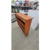 Image 4 : Wood Bookcase with Scalloped Top and 3 Shelves 40”×43”×12”