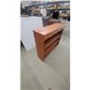 Image 5 : Wood Bookcase with Scalloped Top and 3 Shelves 40”×43”×12”