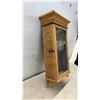 Image 3 : Vintage Sessions Oak-Cased Wall Clock and Black Wooden Mantel Clock With Columns, Missing Hands.