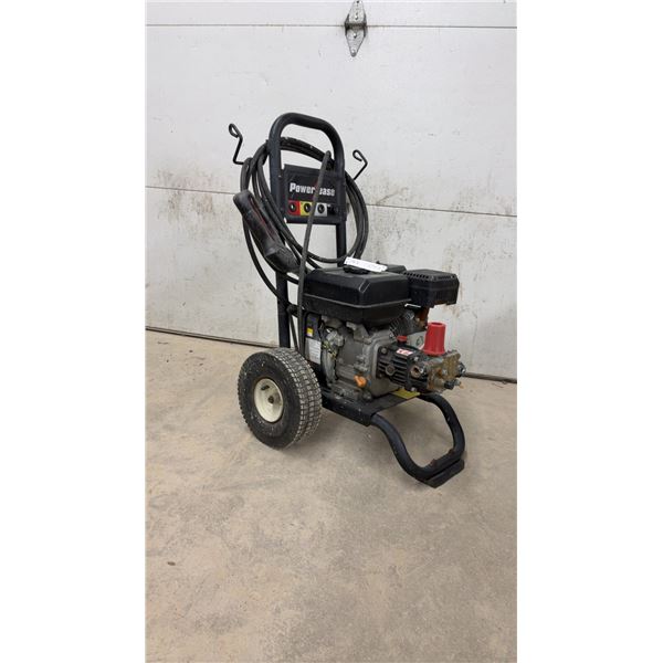 PowerEase Gas-Powered Pressure Washer with Wheeled Cart, Triplex Pump and Wand, Unknown Condition