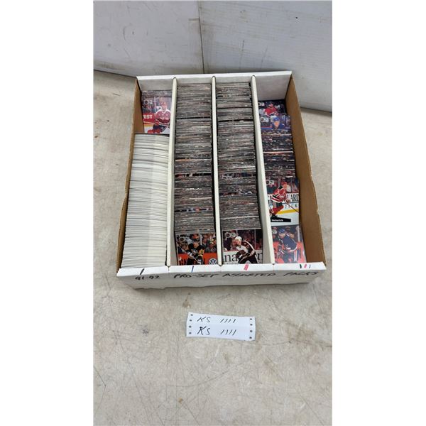 1991-92 Pro Set Assorted NHL Hockey Trading Cards Box