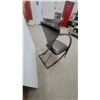 Image 4 : Brown Metal and Faux Leather Chair