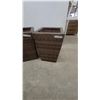 Image 2 : Pair of Woven Planters, 24”×16”×16”