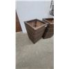 Image 4 : Pair of Woven Planters, 24”×16”×16”