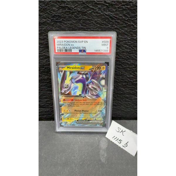 2023 Pokémon Miraidon ex Promo Card Graded PSA Mint 9