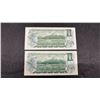 Image 3 : Five 1973 Bank of Canada Uncirculated One Dollar Banknotes Featuring Queen Elizabeth II