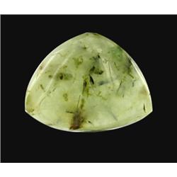 25.86ct Fine Prehnite Gem Trillion Cut (GEM-20696)
